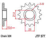 Звезда JTF577.15RB