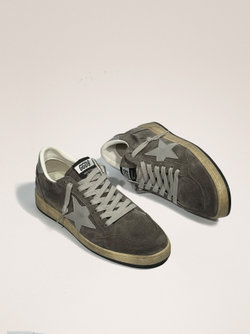 Men’s Ball Star in grey suede with gray nubuck star and heel tab