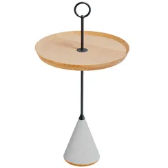 Журнальный столик Pin с кольцом, дуб