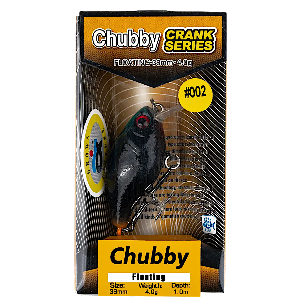 Воблер Grows Culture Chubby 38мм 4гр до 1.0м Плавающ. -