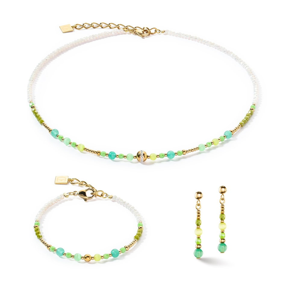Колье Coeur de Lion Green 4350/10-0500