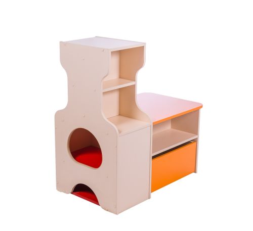 Стеллаж для игрушек и пособий "ПЕЧКА"