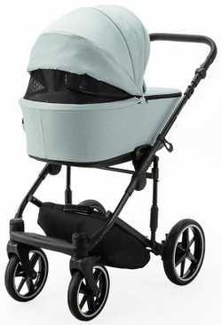 Детская коляска Adamex Zico 2 в 1 Z-TK27 СЕРО-ЗЕЛ.ТК