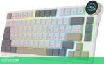 Клавиатура Royal Kludge RK N80 Brown switch/Pearly Dawn