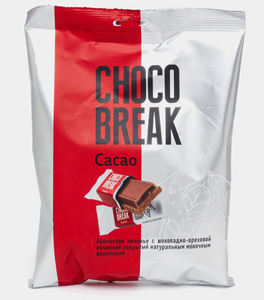 ПЕЧЕНЬЕ CHOCO BREAK С ШОКОЛАДНО-ОРЕХОВОЙ НАЧИНКОЙ 300ГР