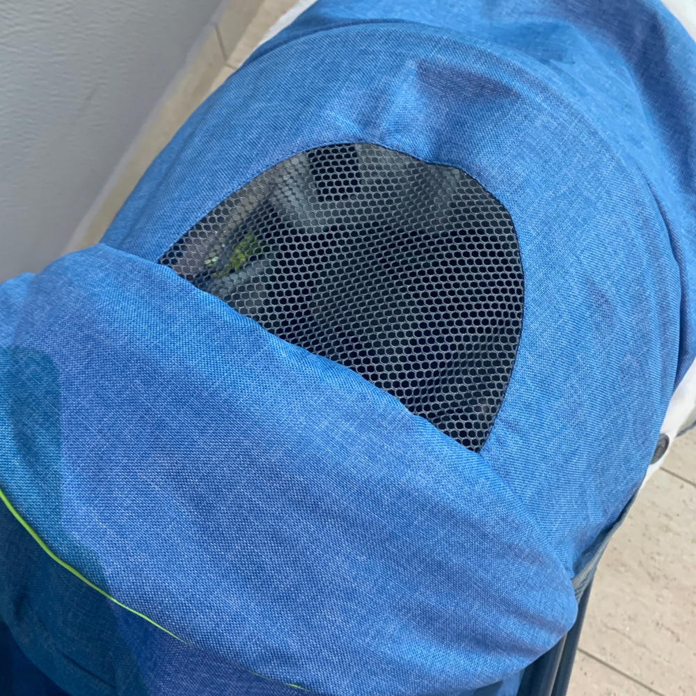 Коляска комбинированная (санки - коляска) «Ника Детям 7-7» джинс синий (арт. НД7-7/1)