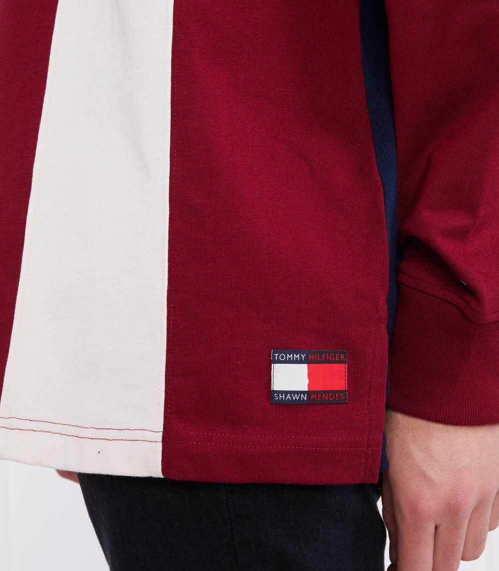 Поло FLAG RUGBY Tommy Hilfiger - бордовый(MW0MW31341)