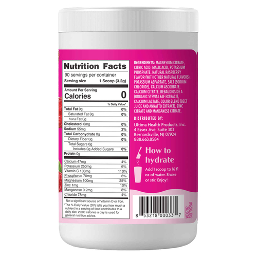 Ultima Replenisher, Смесь электролитов, малина, 288 г (10,2 унции)