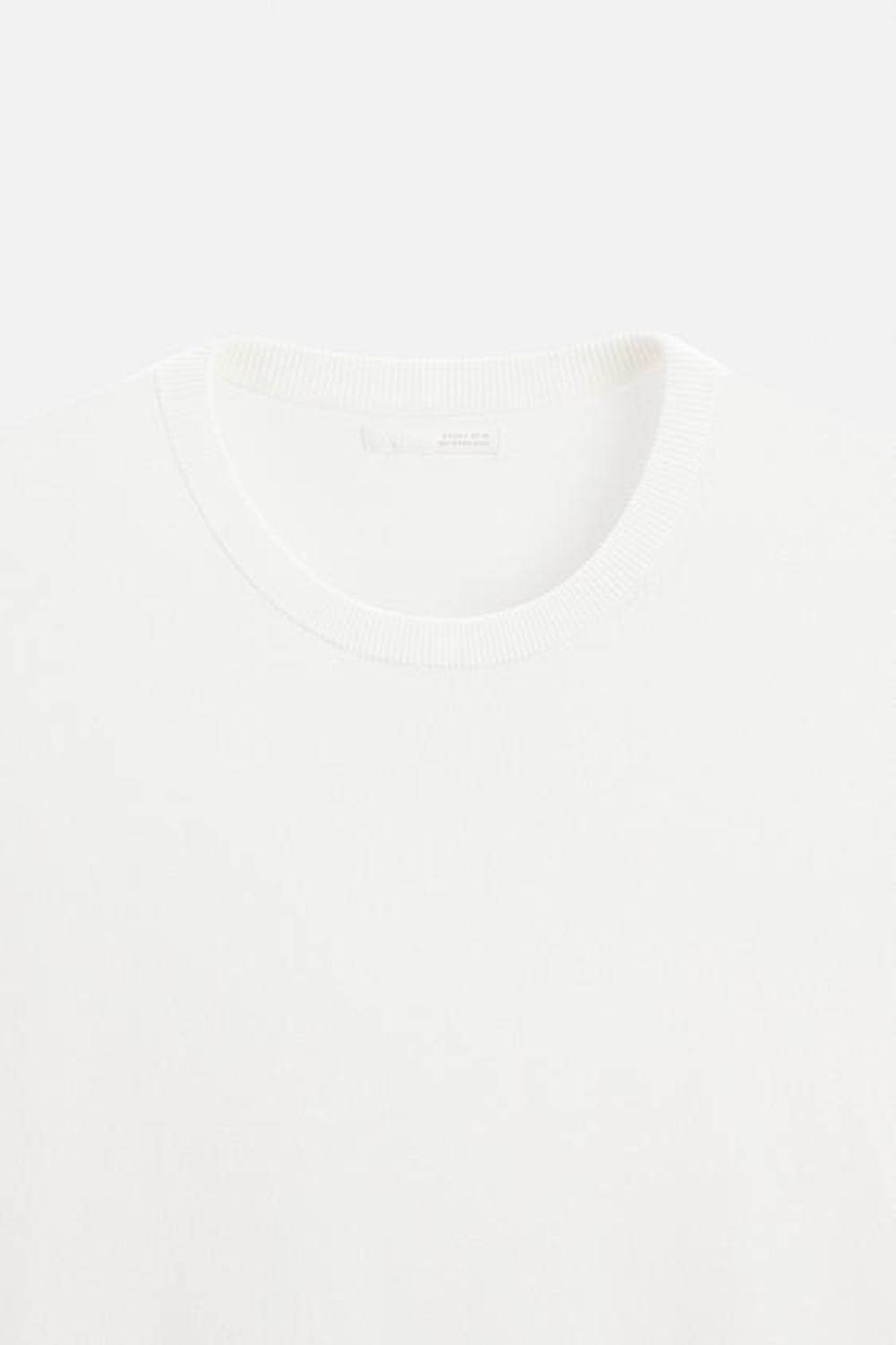 ZARA ФУТБОЛКА СВОБОДНОГО КРОЯ, ЖЕЛТОВАТО-БЕЛЫЙ