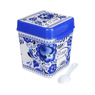 Емкость с ложкой 1,2 л., Флорель, Сахар
