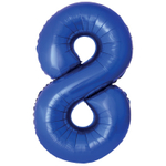 Шар фольгированный Цифра 8 101 см (Синий)