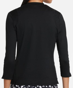 Женская футболка теннисная (dł. Рукава) Nike Court Victory Dri-Fit Top 3/4 Sleeve W - black/white