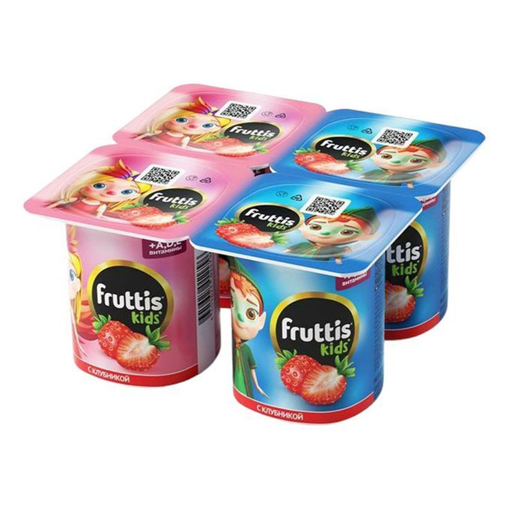 Fruttis Kids 2,5% клубника 110г
