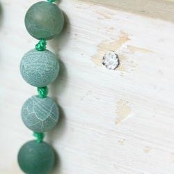 Бусы Зеленый лёд (6мм, сине-зеленые)