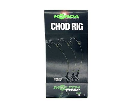 KORDA Поводок готовый Chod Rig Long Barbless 2,5см №10 3шт безбородый