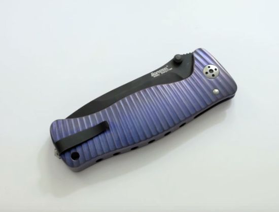 Складной нож Lion Steel "SR-1 ORIGINAL" L/SR1 VB c клинком из стали Uddeholm Sleipner®, рукоять титан