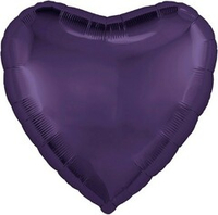 Сердце 30" Темно-фиолетовый Agura