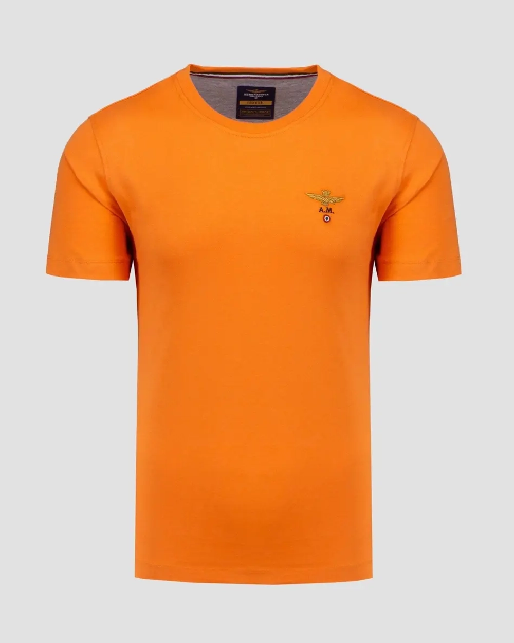 Футболка муж. AERONAUTICA 1580 оранж база лого