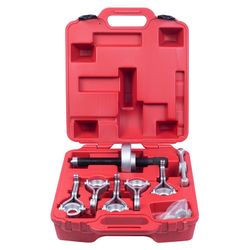 МАСТАК (100-41007C) Набор для демонтажа ступиц колеса, до 250 мм, кейс, 7 предметов