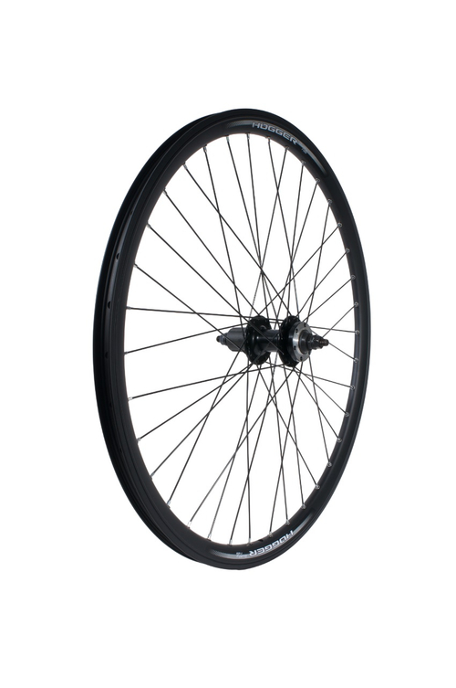 Колесо заднее 27.5" D HOGGER кассета 8-10 ск. пром.подш. гайки / обод двойной алюм. черн. SSE A/V 19.6х29.7 / втулка алюм. черн.