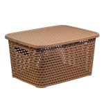 Ящик РОТАНГ с крышкой 13л. 370*280*190мм М2375