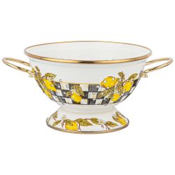 ДУРШЛАГ AGNESS ЭМАЛИРОВАННЫЙ, СЕРИЯ ЛИМОНЫ, 20СМ H=14СМ D=20СМ