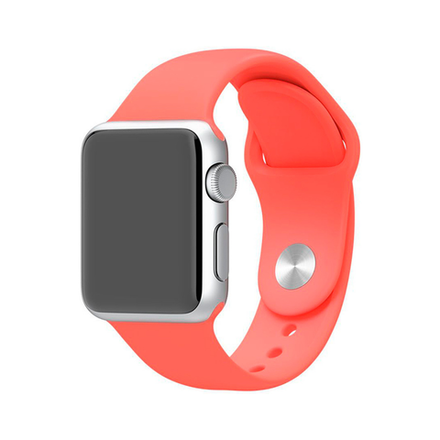 Силиконовый ремешок Apple Watch, 38/40/41, M/L, коралловый