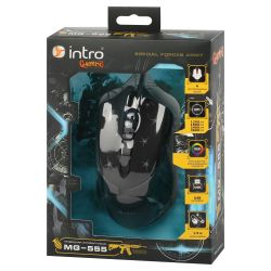 Мышь Intro MG555 игровая проводная 800-3600dpi черная