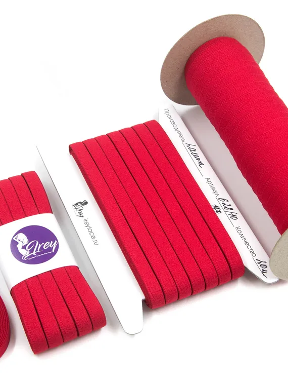 100 628/10 Резинка отделочная Lauma 10 мм, красный 100