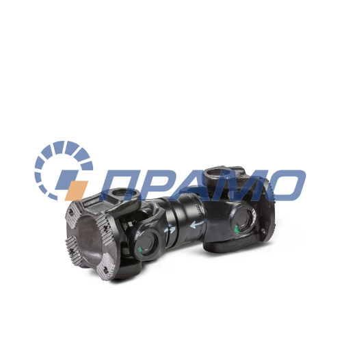 43114-2202011 (ПРАМО) Вал карданный для КАМАЗ,УРАЛ промежуточный (4 отверстия) L=418мм