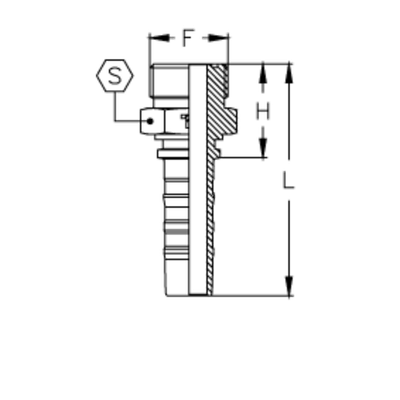 Фитинг DN 25 ORFS (Ш) 1.11/16 CS