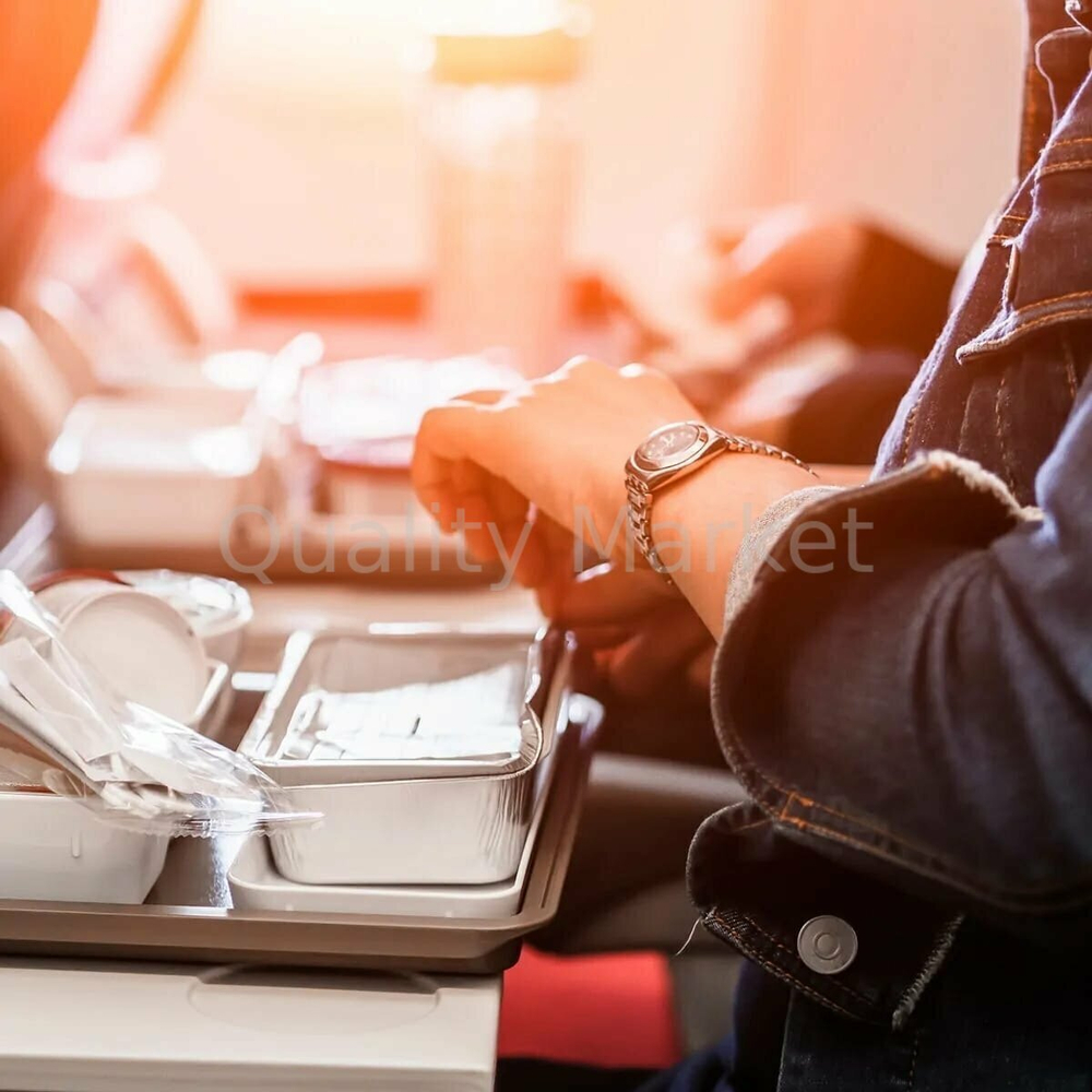 Крышка алюм. прямоуг. 168 х 103 мм, для касалетки 380 мл (100шт)