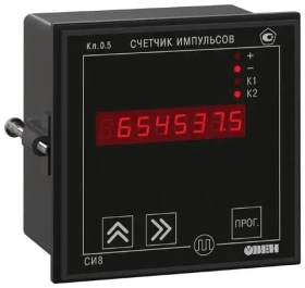 Счетчик импульсов СИ8-Щ1.Р 8 А 220В 96×96×70, IP54 арт:31963