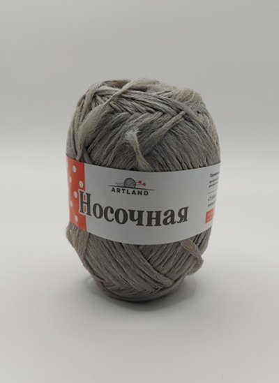 Носочная добавка Мастерица, п/п 100 %, 50 гр, 200 м, св.серый