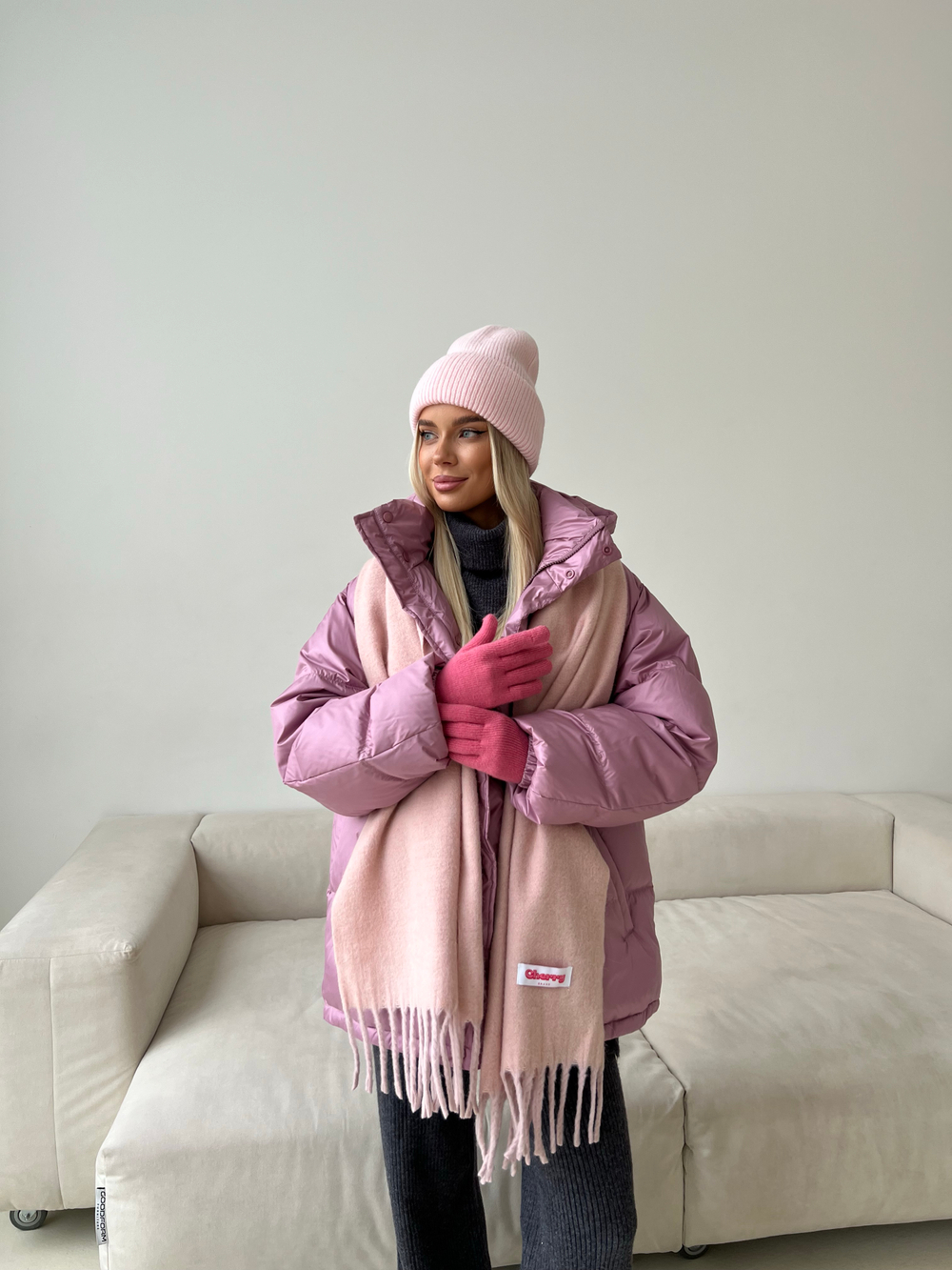 Пуховик Marshmallow розовый