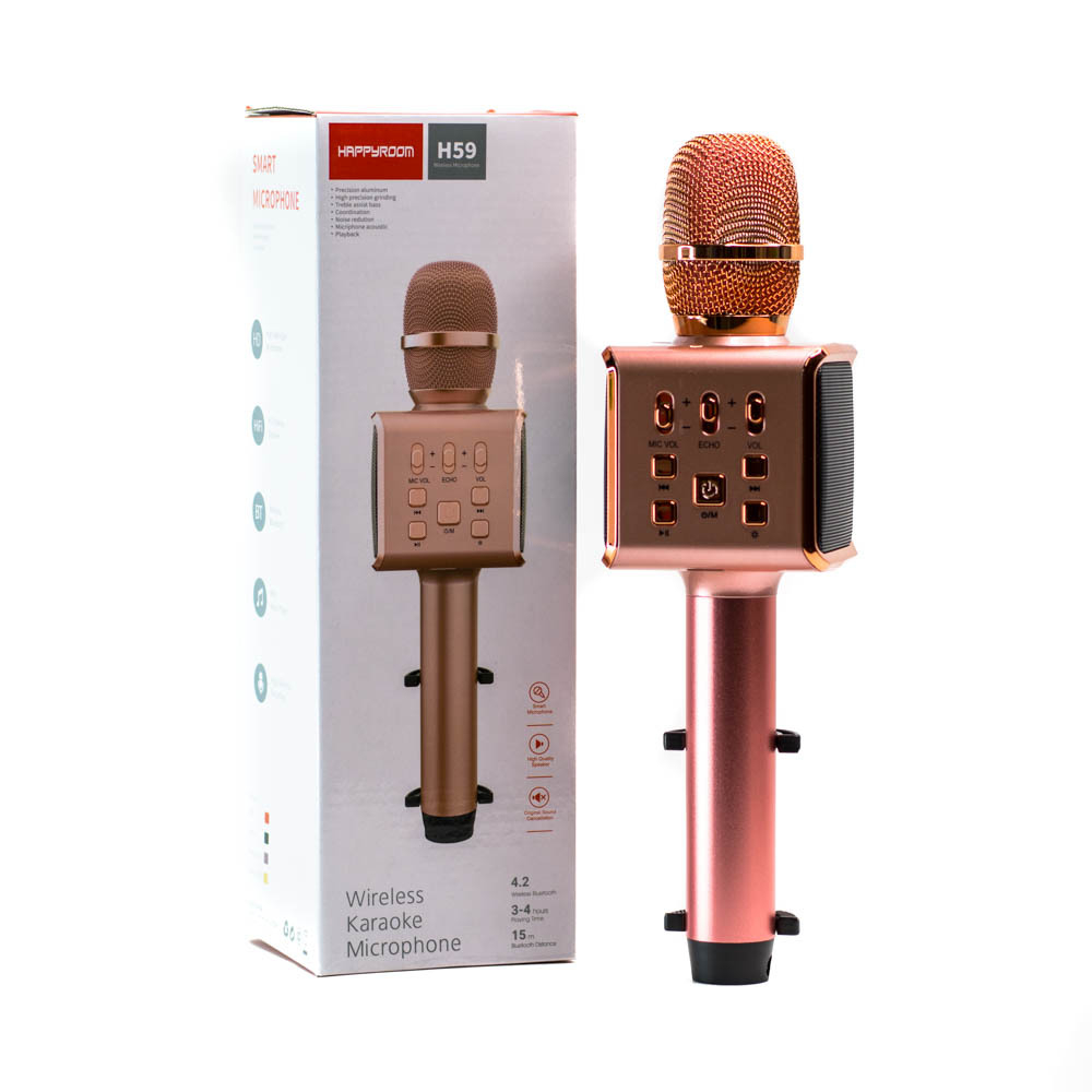 Беспроводная колонка-микрофон Happyroom H59 RGB