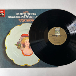 Винтажная виниловая пластинка LP Haydn Гайдн, Menuhin Festival Orchestra, Yehudi Menuhin, Die Pariser Sinfonien Album 3 Nr. 85 B-dur La Reine Und Nr. 87 A-dur (Германия 1976)