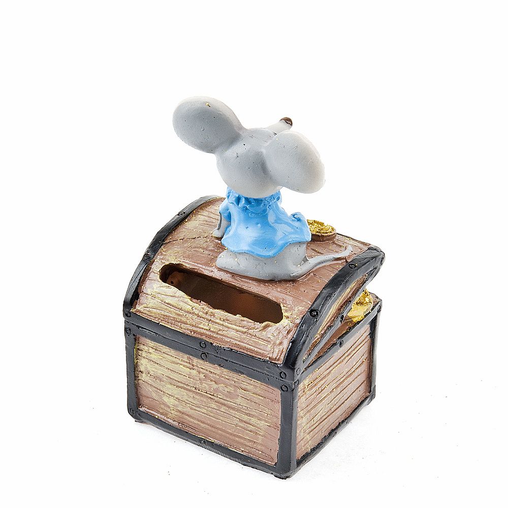 Фигурка декоративная (копилка) "Мышка" 4,5*4*9см. (2вида) (min6) (транспортная упаковка)