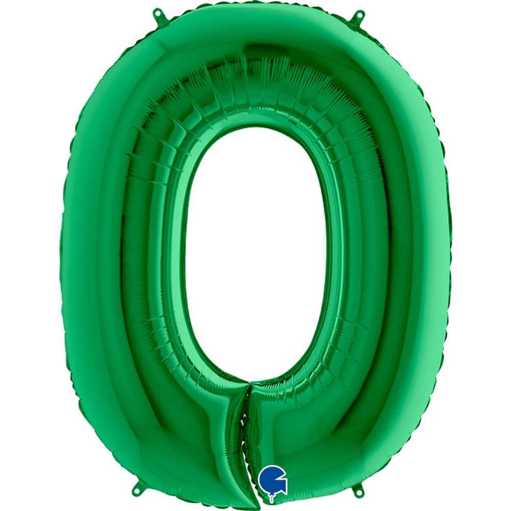 Gr (40&#39;&#39;/102 см) Цифра, 0, Зеленый, 1 шт. в уп.