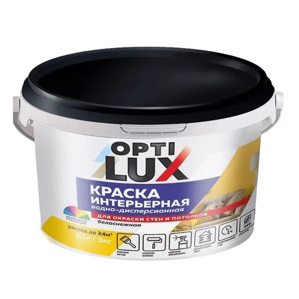 В/д ОПТИЛЮКС интерьер.белоснеж.  3кг (И)