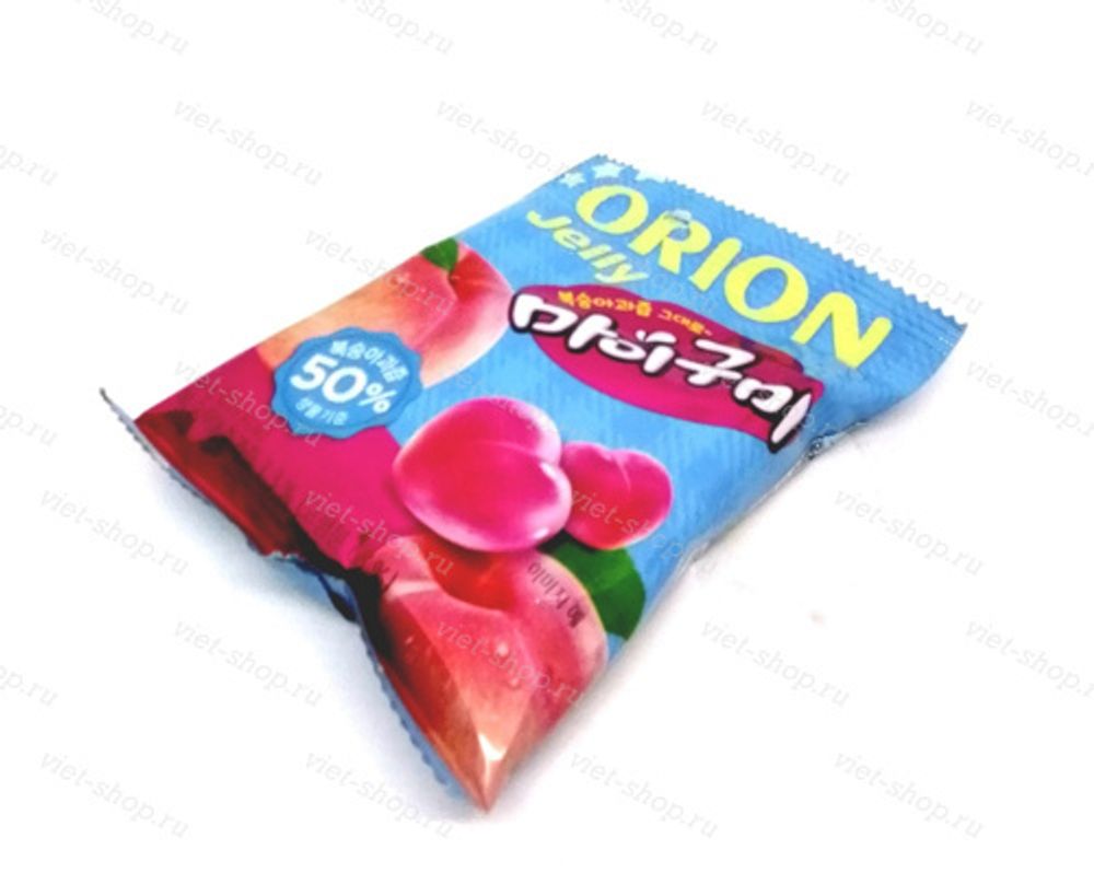 Желейные конфеты со вкусом персика Orion, 66 гр.