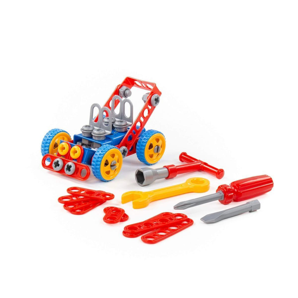 Конструктор "Изобретатель" -"Автомобиль №1" 90 эл. пакет (Полесье)