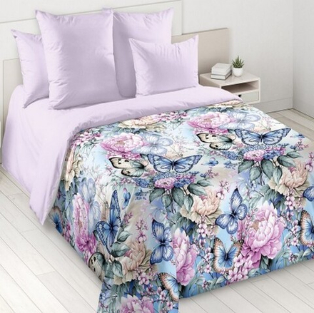 Комплект постельного белья "ВЛ. РАЗНОЦВЕТЬЕ", перкаль, 100% хлопок.