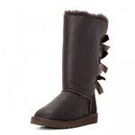 Угги Bailey Bow Tall Metallic Chocolate