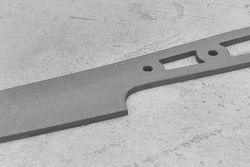 Заготовка для ножа, сталь M390 2,6мм. Модель "Геликон НУ155" с клинком 155мм, ТО 62-63HRC