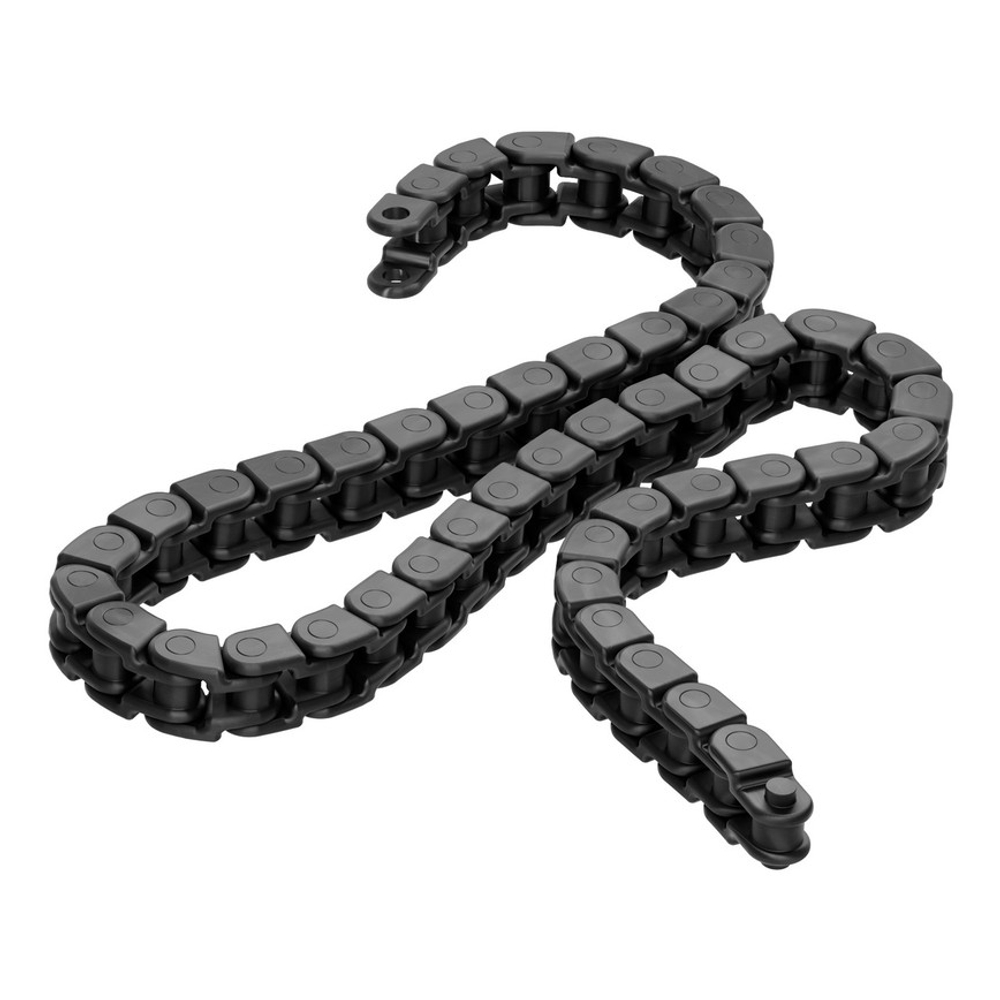 3309 Series 8mm Pitch Plastic Chain (50 Links/400mm, Black)