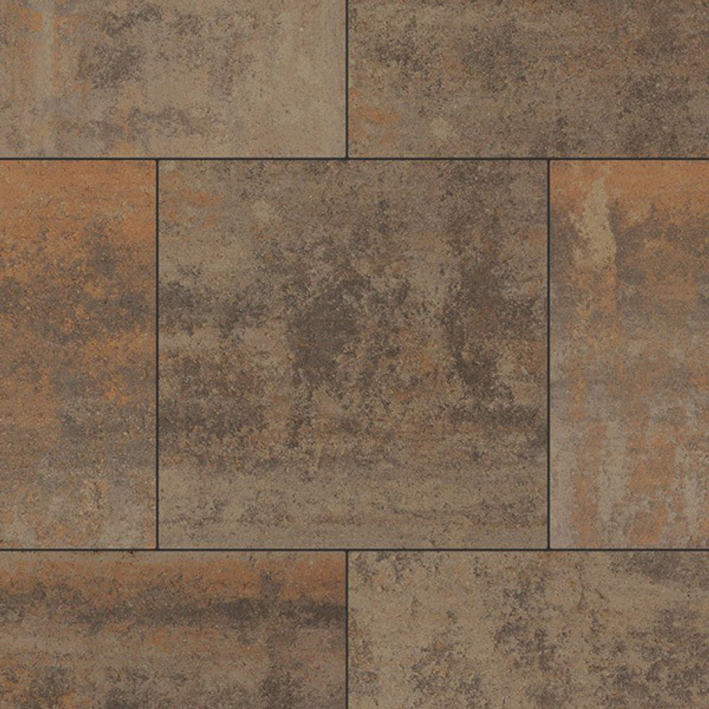 Тротуарная плитка КВАДРАТ 500х500 мм - Листопад гладкий Клен