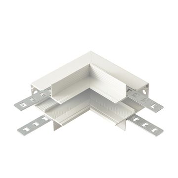 Внутренний соединитель угловой для встраиваемого магнитного шинопровода для ГКЛ 12,5 мм CLT 0.223 13 WH белый Space Crystal Lux