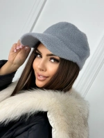 Шапка кепи зимняя с козырьком