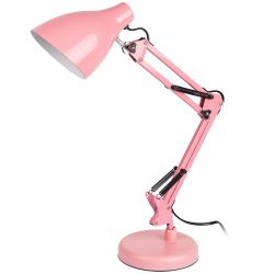Настольный светильник ЭРА N-123-E27-40W-P Е27 с основанием розовый